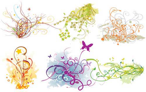 free butterfly swirl clip art - photo #28