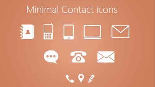 contact icons