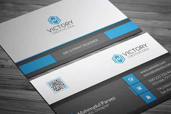 corporate business card template preview