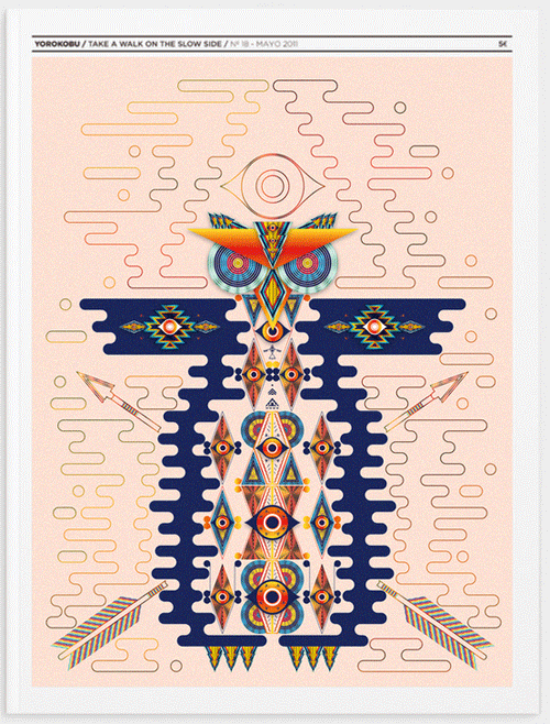 illustrated magazine cover