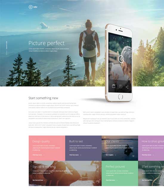 photoshop website templates free download