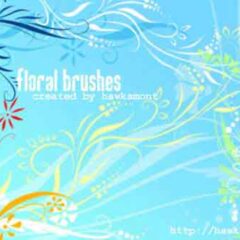200+ Beautiful Floral Swirls Photoshop Brushes