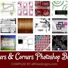 22 Sets of Frame and Border Photoshop Brushes