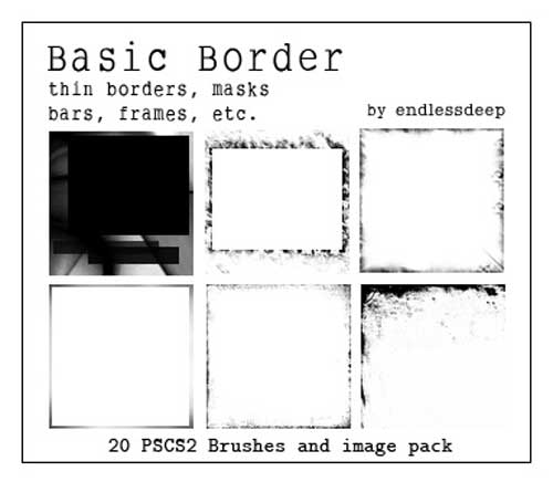 border photoshop brushes
