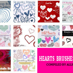 200+ Photoshop Hearts Brushes for Valentine