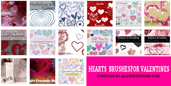 hearts-brushes