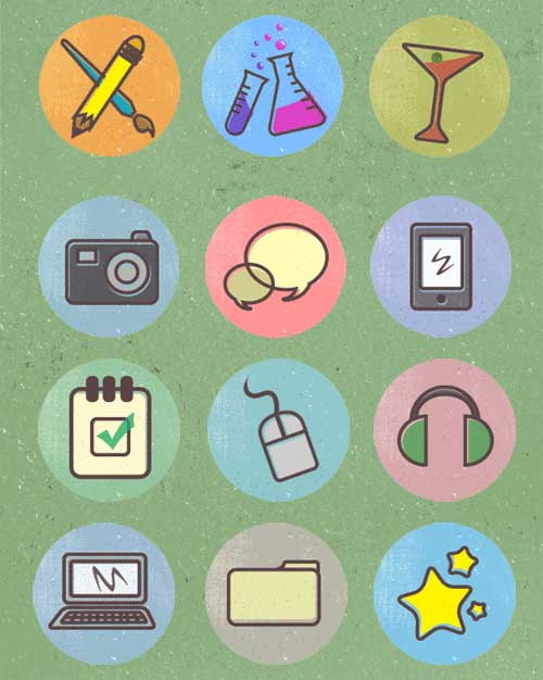 Retro Icons Free Sets For Vintage Themed Designs