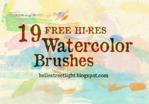 watercolor photoshop brushes