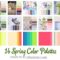25 Spring Color Palettes to Use in Your Designs
