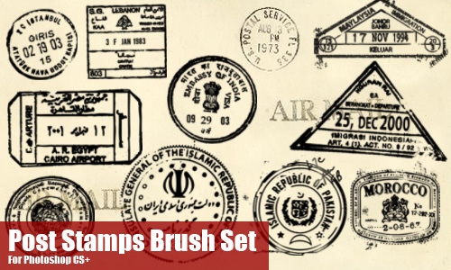 stamps photoshop brushes