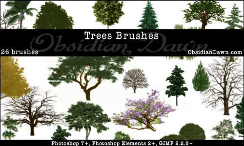 tree photoshop brushes