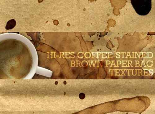 coffee stained paper
