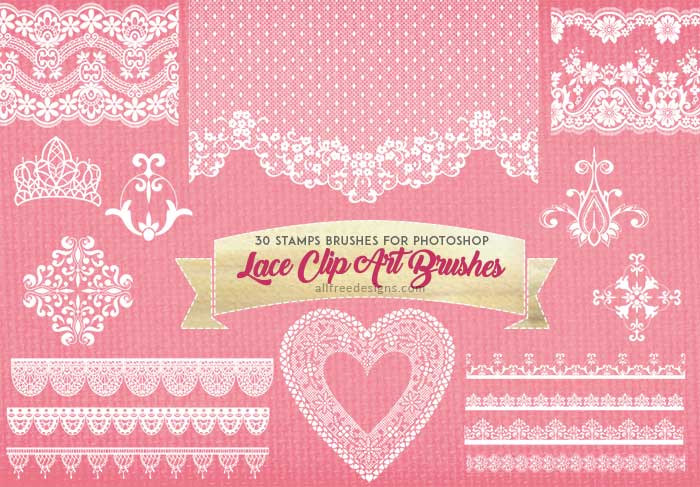 lace clip art brushes