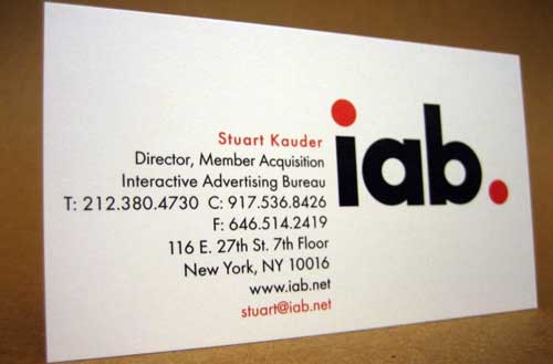 letterpress business cards
