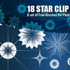 18 Star Clip Art Brushes for Photoshop
