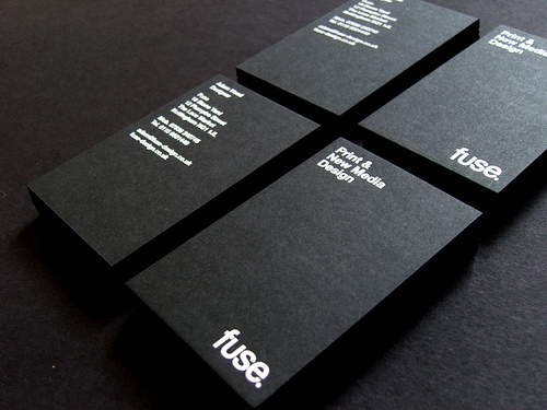 typographic business cards
