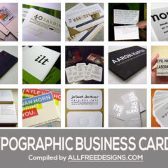 35 Inspiring Typographic Business Cards