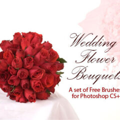 Wedding Photoshop Brushes: 24 Flower Bouquets