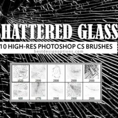 10 Broken Glass Brushes for Creating Shattered Effects