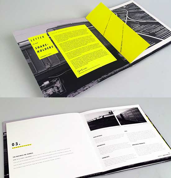 annual report design ideas
