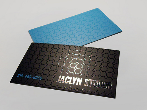 spot UV business card