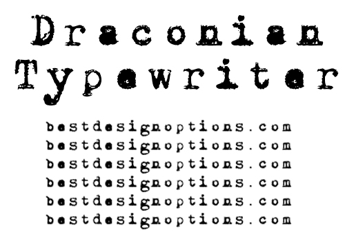 typewriter fonts