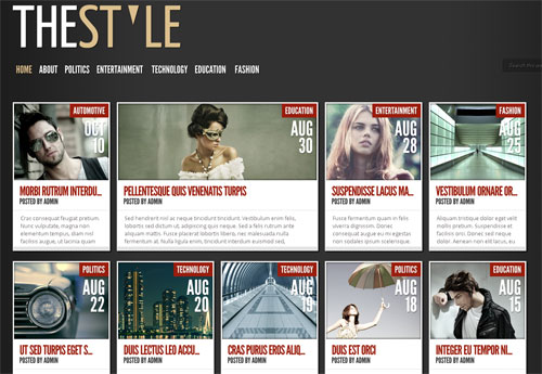 photography website templates
