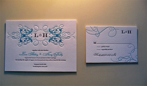 Wedding Invitation Cards: 20 Examples of Letterpress Cards
