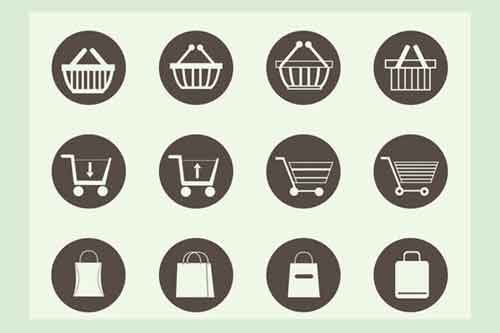 shopping cart icons