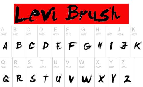 brush script fonts