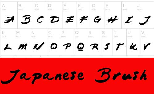 brush script fonts