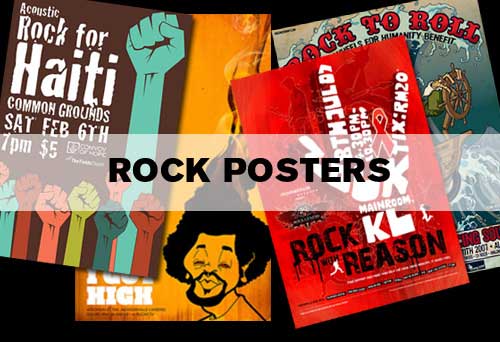 rock concert posters