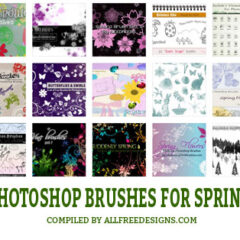 20 Nature Photoshop Brushes About Spring