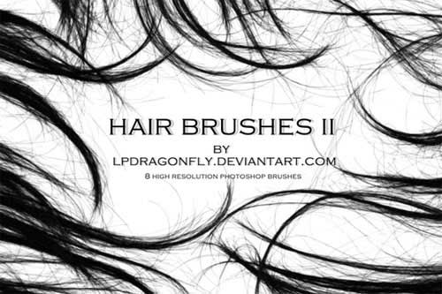 hair photoshop brushes
