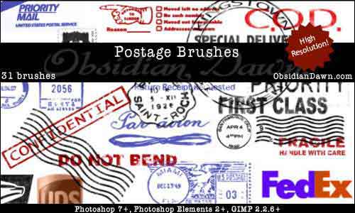stamp photoshop brushes