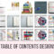 30 Excellent Table of Contents Design Examples