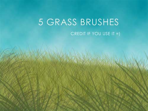 photoshop grass brush