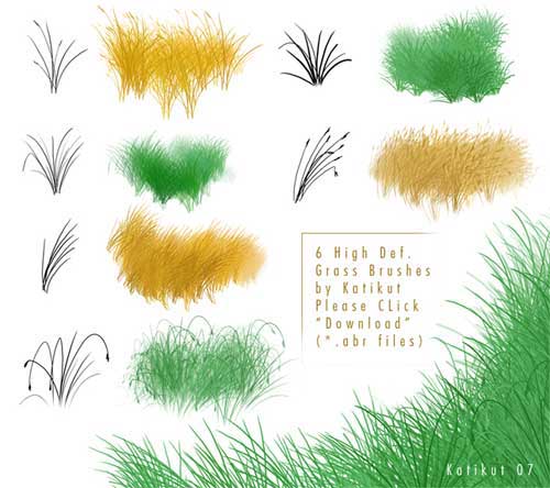 free grass brushes