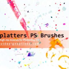 14 Free Paint Splatters Photoshop Brushes and Textures