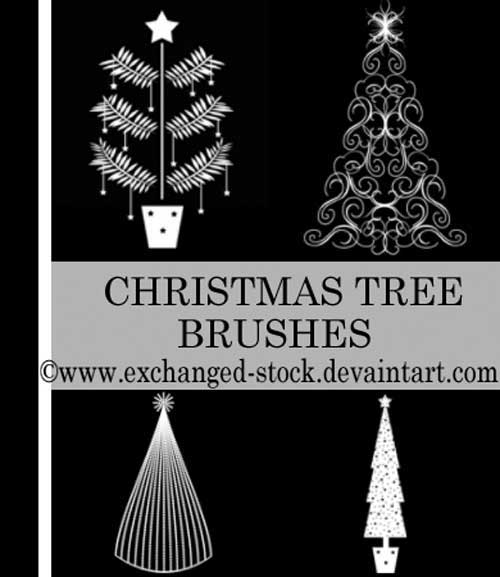 download christmas photoshop brushes free