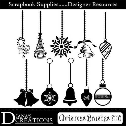 christmas brushes for photoshop free download