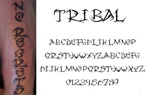 Free Tattoo Fonts With Tribal Designs To Boost Your Font Collection