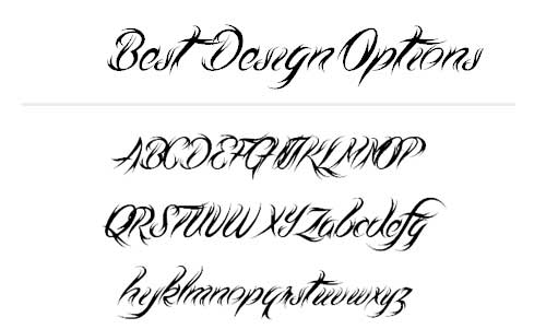 Free Tattoo Fonts With Tribal Designs to Boost Your Font Collection