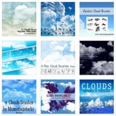 50 Sets of Free Sky and Cloud Backgrounds Photoshop Brushes