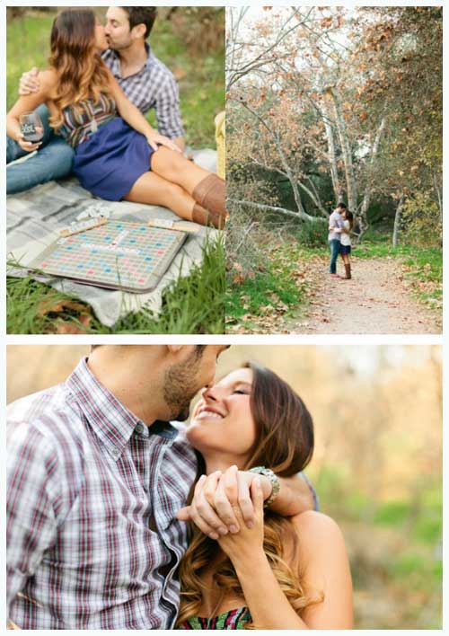 fall autumn engagement picture ideas