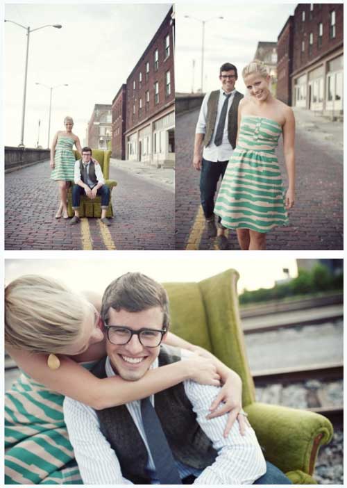 City engagement photo session