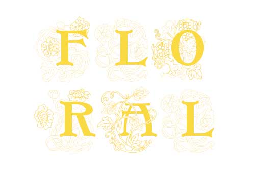 flower font
