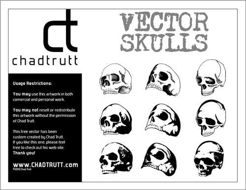 skulls clip art