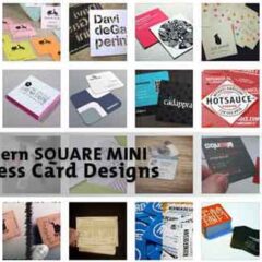 33 Modern Mini Square Business Cards for Inspiration