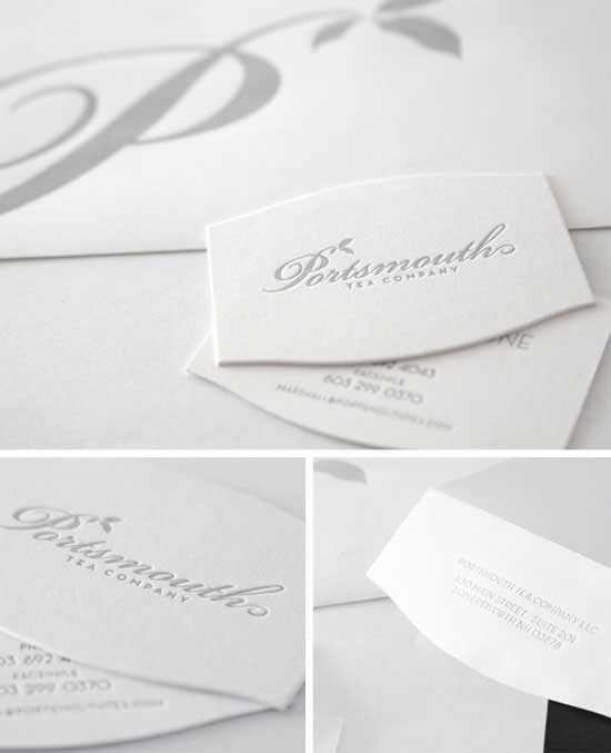 white business cards